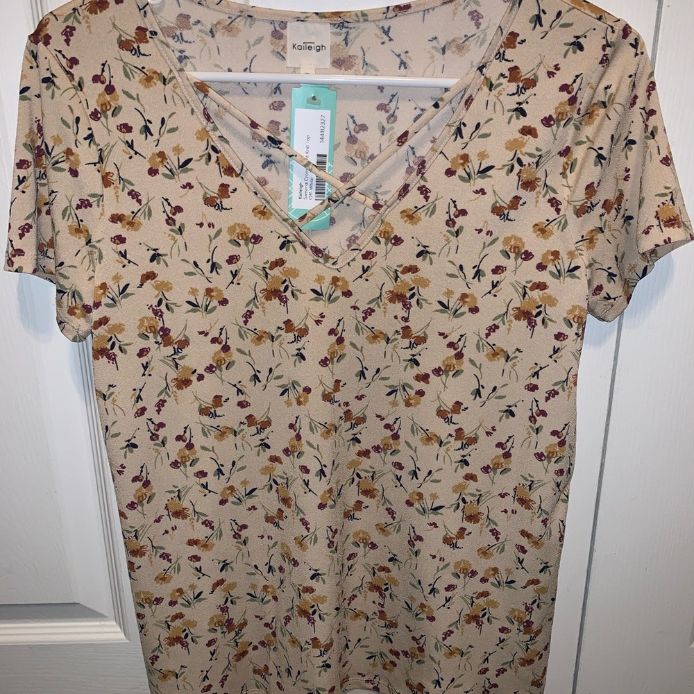 Sameria Cross Front Knit Top
